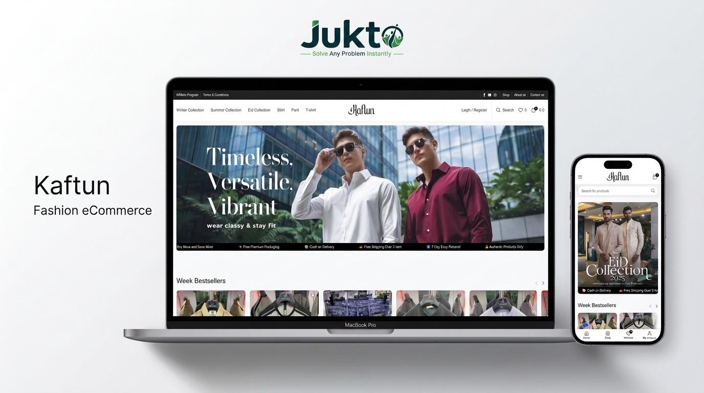 Kaftun - Custom Fashion eCommerce Website
